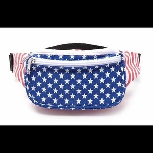 Forever 21 American Flag Fanny Pack